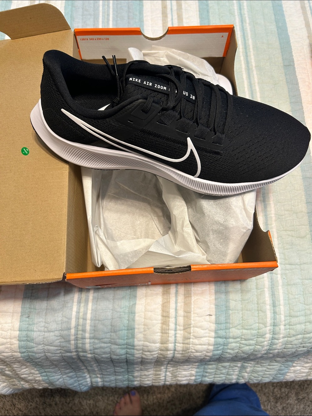Nike Black and White Men's Running Sneaker